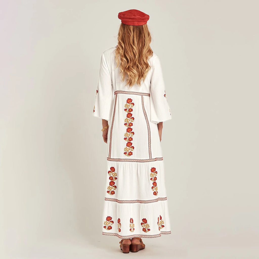 FCP Embroidery Floral Dresses - flowerchildpeople Clothing Co
