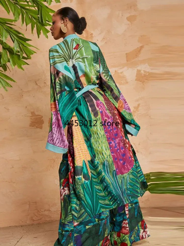 FCP Traditional Long Kimono - flowerchildpeople Clothing Co