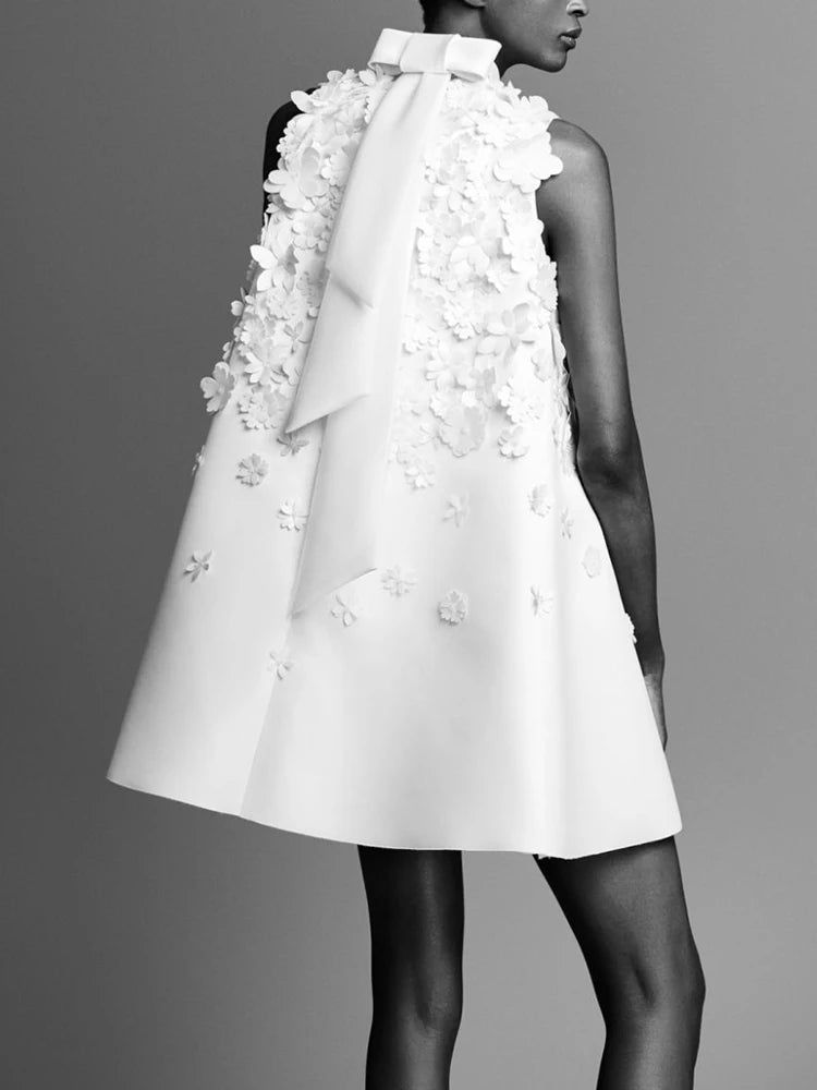 FCP Patchwork Appliques Elegant Solid Loose Dresses - flowerchildpeople Clothing Co