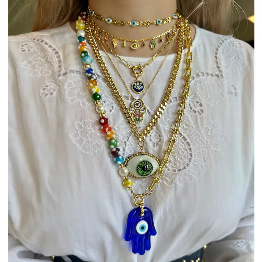 FCP Hand Pendant Charm Necklace - flowerchildpeople Clothing Co
