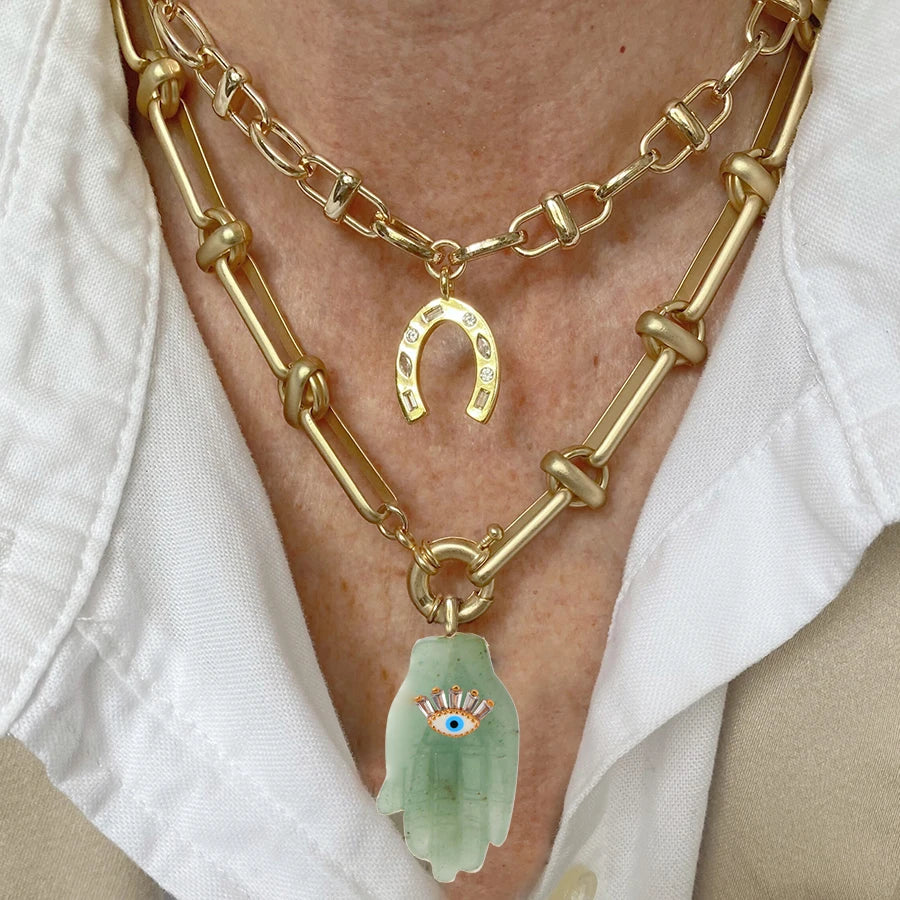 FCP Hand Pendant Charm Necklace - flowerchildpeople Clothing Co