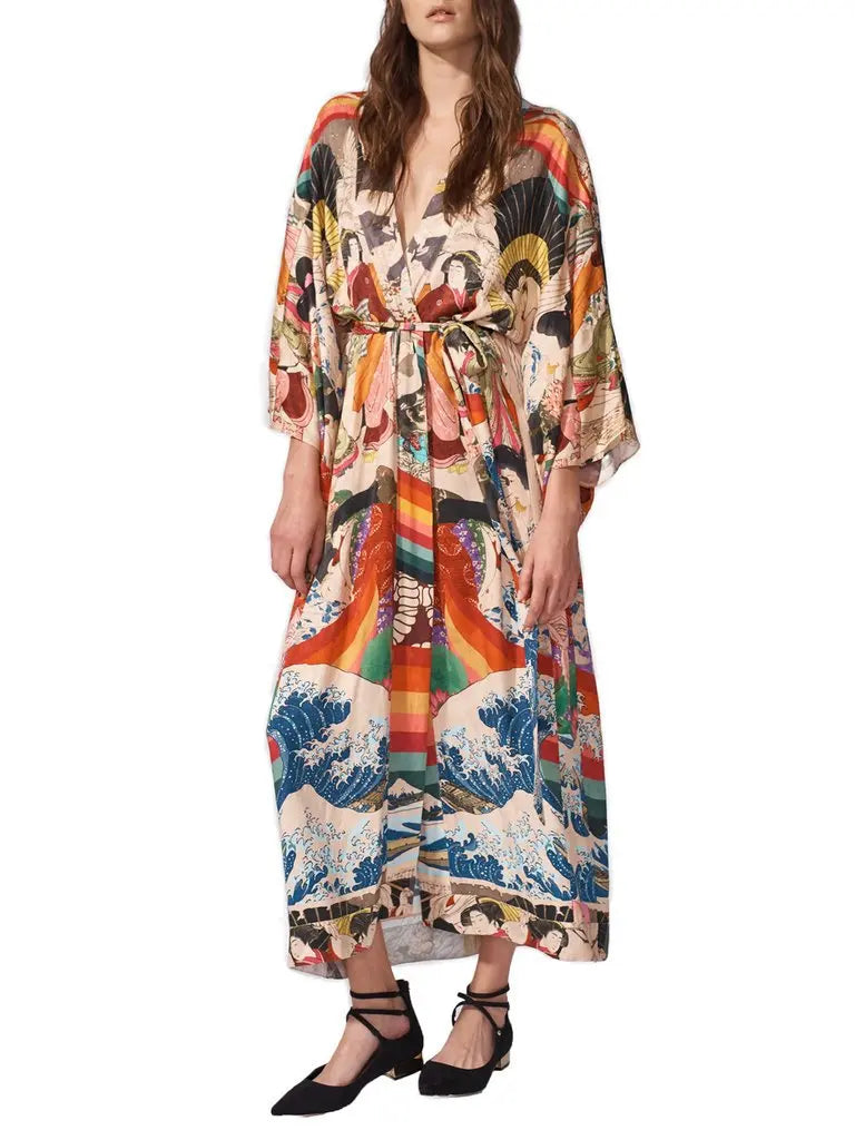 FCP Loose and Comfortable Cover Kimono - flowerchildpeople Clothing Co